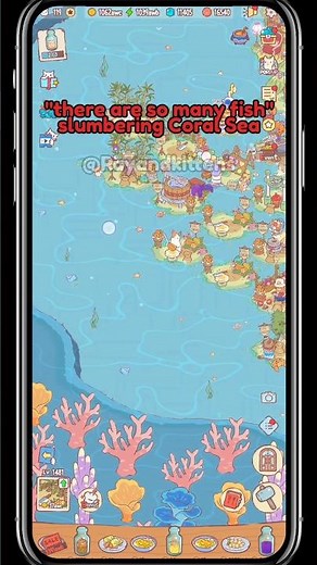 slumbering coral sea theme cats and soup game #catsandsoup #gaming