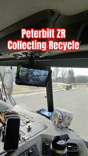 Peterbilt ZR Collecting Recycle #garbagetruck