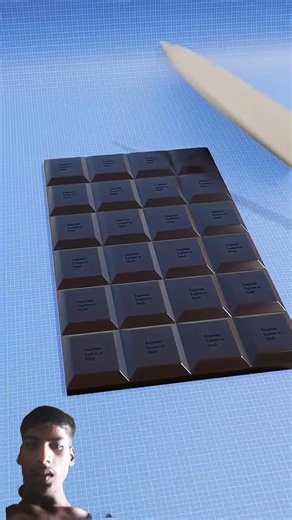 Infinite Chocolate Trick Explained (3D Animation in Hindi) #shorts