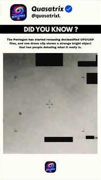 Pentagon UFO Files Finally Released! Drone Pilot Saw a Bright “Linear Object” 👽 #UFO #UAP #Shorts