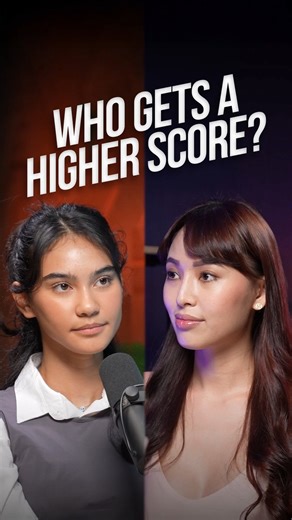 IELTS Advantage on Instagram: "Two students show their IELTS Speaking abilities in this video. Watch their different approaches and see if you can predict which student will get the best score from examiners."