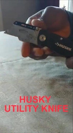 HOW TO UNLOCK AND REPLACE HUSKY FOLDING UTILITY KNIFE BLADE..2022