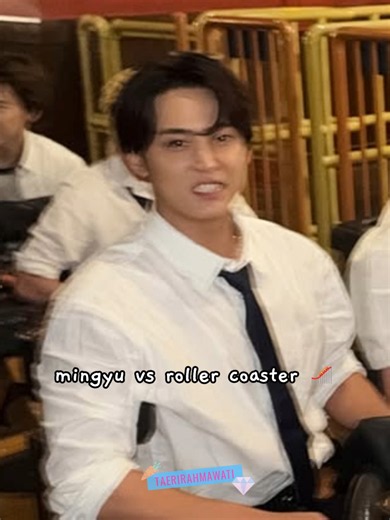 mingyu hates roller coaster so bad 😭😂🎢 #seventeen #mingyu #seventeen17_official #kpop #kpopfyp #fyp #fypシ
