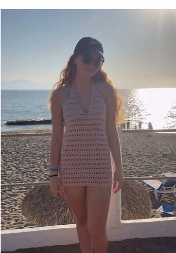 Bathing suit cover up crocheted in less than 24 hours!!! Pattern by @a...