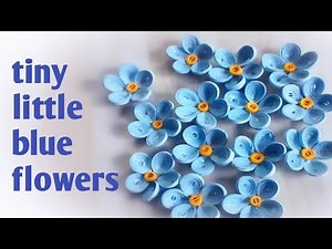 paper quilling flower tutorial / how make tiny little flowers for beginners.