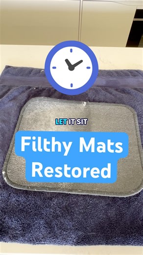 Watch filthy car mats transform as dirt lifts fast with this simple deep cleaning method today