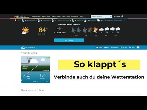 Wetterstation - Weathercloud und Wunderground - So gelingt dir die Verbindung