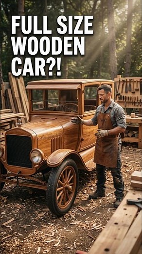 I Built a Full Size Wooden Ford Model T Tudor Sedan From Scratch#shorts