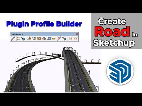 How to make the road in Sketchup | profile builder sketchup | profile builder 3 |sketchup tutorials