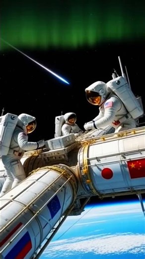 Astronauts Spacewalk Under the Milky Way… And a UFO Is Watching | ISS Space Mystery #nasa #iss