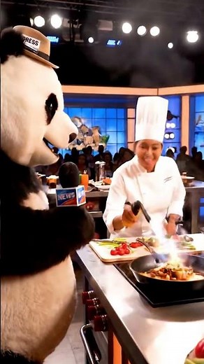 Panda Journalist Mixes Up News & Cooking Show | Funny Animation Skit | Nebula Shots