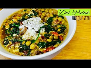 Dal Palak Recipe | How To Make Easy Spinach And Lentil Curry | Healthy Dal Palong Recipe