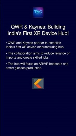 QWR & Kaynes: Building India's First XR Device Hub!