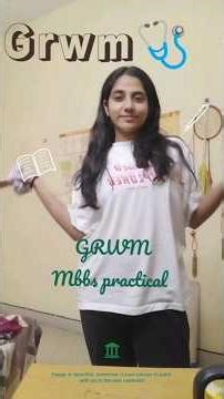 GRWM🩺✨ for final mbbs practical 😭🎀#mbbs #exams #doctor #medicosstuff