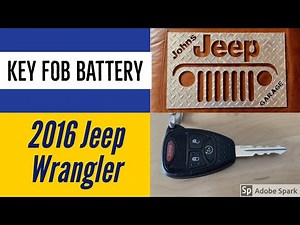 2016 Jeep Wrangler JKU Key Fob Battery Replacement