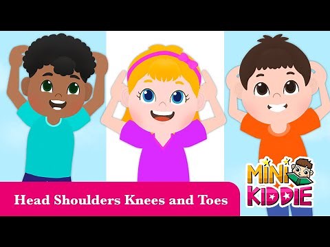 Head Shoulders Knees and Toes | Kids Song with Lyrics | Exercise Song for Kids | Mini Kiddie