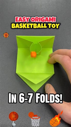 Origami Easy Paper Fidget Toys Craft Tutorial Basketball #papertoy #origami #origamicraft #shorts
