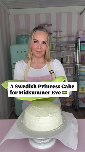 Swedish Princess Cake for Midsummer — Marzipan Covered Dome