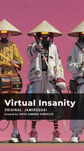 Virtual Insanity - Jamiroquai // Cyberpunk Shamisen Cover #shorts #cyberpunk #tokyosamuraisyndicate