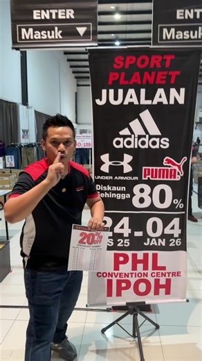 Last 4 days kaw kaw Sale 🔥Up to 80% Extra 20% OFF 📍PHL Convention Centre, Ipoh 👉🏻start sekarang sampai 4th Jan 2026