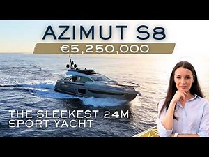 Step Inside This €5M Floating Beach House | Azimut S8 APRICITY | Full Yacht Walkthrough