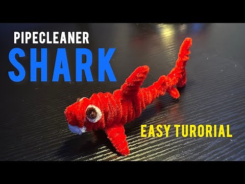 How to make Pipecleaner Shark!!