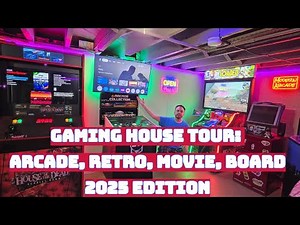 Game Room / Man Cave House Tour 4K 2025 - Arcade, Retro, Movie Theater, Board Game, Office, + More!