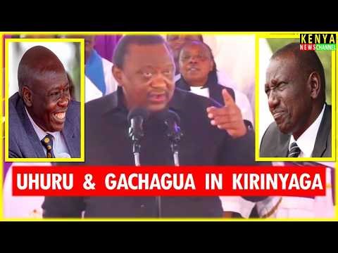 Uhuru Kenyatta FULL EXPLOSIVE speech today in front of Gachagua - Listen what he told Ruto Kirinyaga
