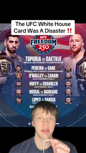 Freedom 250 Was a Disaster — UFC White House Card Breakdown
