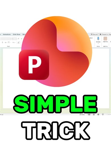 Quick and easy powerpoint trick! #powerpointpresentation #tutorial #ppt