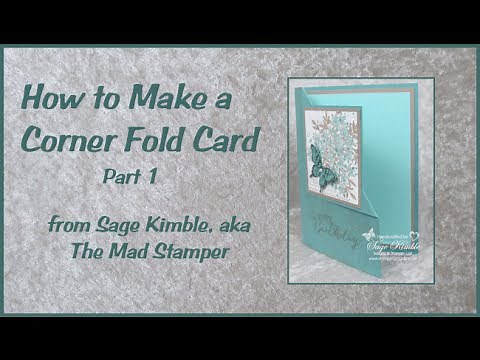 How to Make a Corner Fold Card Part 1