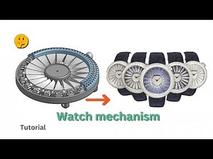 mechanical watch CAD design tutorial