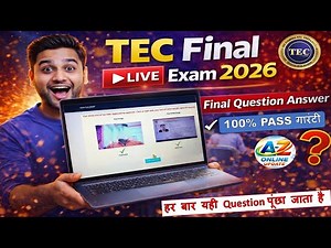 TEC Final Live Exam 2026 | TEC Exam Question And Answer 2026 | CSC TEC Live Final Exam 2026 | A to Z