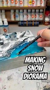 How to make your snow dioramas and bases #warhammer40k