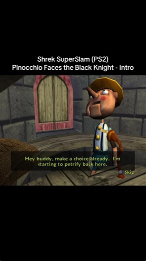 Pinocchio vs Black Knight ⚔️ Classic Shrek SuperSlam fight intro straight from the PS2 era. Simple, loud, and pure nostalgia. #ShrekSuperSlam #PS2 #RetroGames #FightingGames #Nostalgia