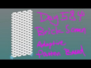 Revit Exercise (Day 584) - Brick Screen Adaptive Pattern Based Part 1
