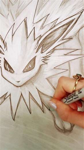 Pokémon ASMR Whisper & Ink ✍🏻 Jolteon facts ⚡️so you can relax ⛈️