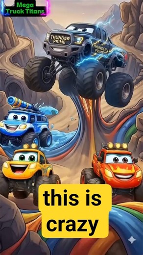 BOUNCING ROAD CHAOS 😆🚗 |Monster Truck Fun Adventure #monstertruck #kidsanimation #truckadventure