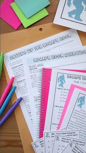 Winter Escape Room Activity for Secondary ELA