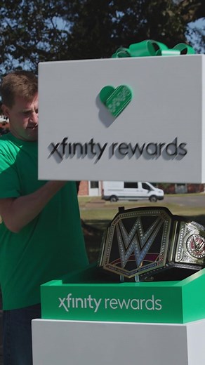 @WWE helps us belt out holiday joy to a special customer. #xfinityspreadthejoy