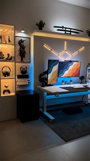 Cozy Gaming Desk Setup 😍Transform your gaming space into a cozy Room
