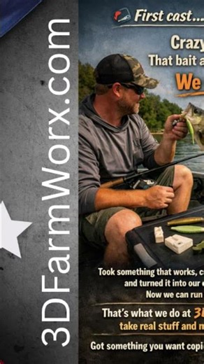 That bait ain’t from the store… we made it. 🎣