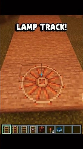 minecraft lamp track 🔥 | satisfying redstone build