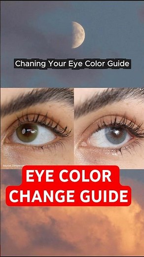 Eye Color Change Guide (Contact Lenses) #eyecolorchange #coloredcontacts