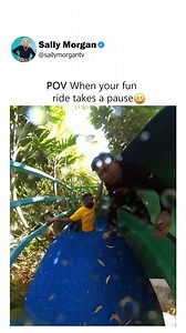 Slow-motion magic on a fun slide! | Sally Morgan