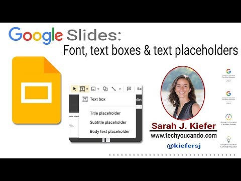 Master Slides #5: Font, text boxes and text placeholders