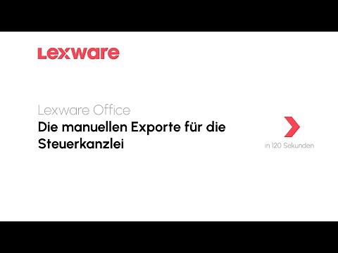 Die manuellen Exporte für die Steuerkanzlei | Lexware Office erklärt's