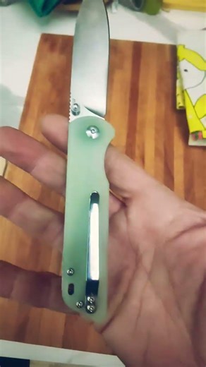 QSP Knife "Parrot" V2 G10 Jade... very impressed! top #edc
