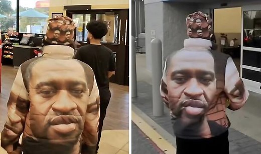 He's Risking It With This One: Wearing A Custom 'George Floyd' Puffer Until Someone Presses Him!