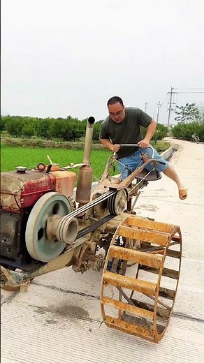 花2000塊買這台15匹加寬輪的二手耙田機，到底值不值？ #農村生活 #農機